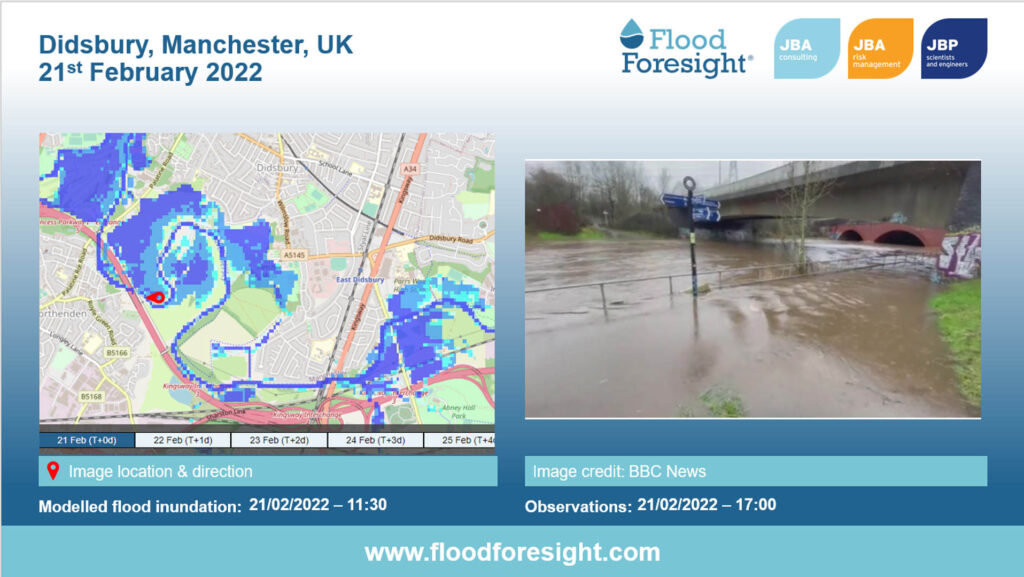 Flood foresight map of Didsbury 