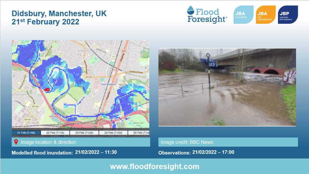 Flood foresight map of Didsbury